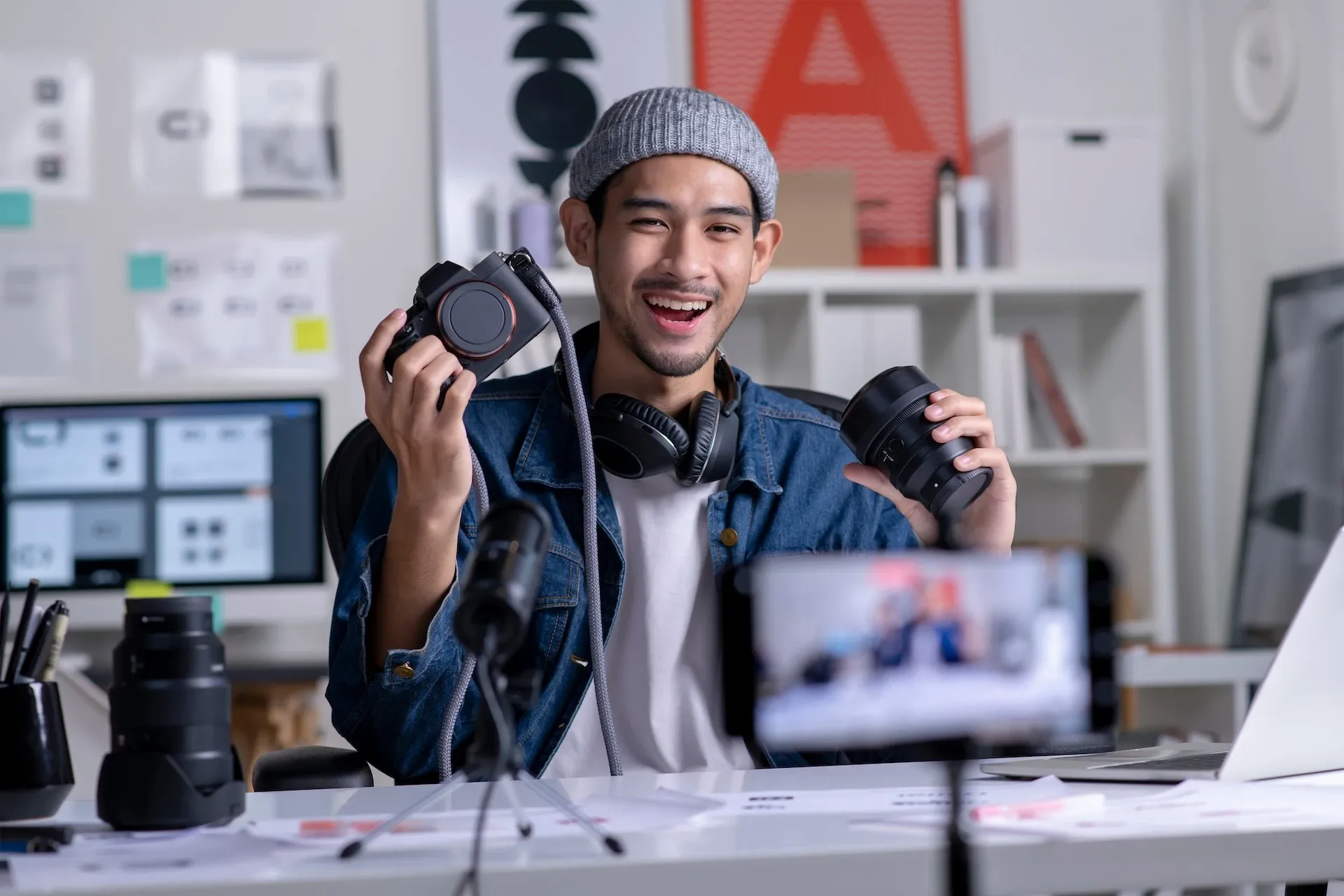 Reviewing a camera