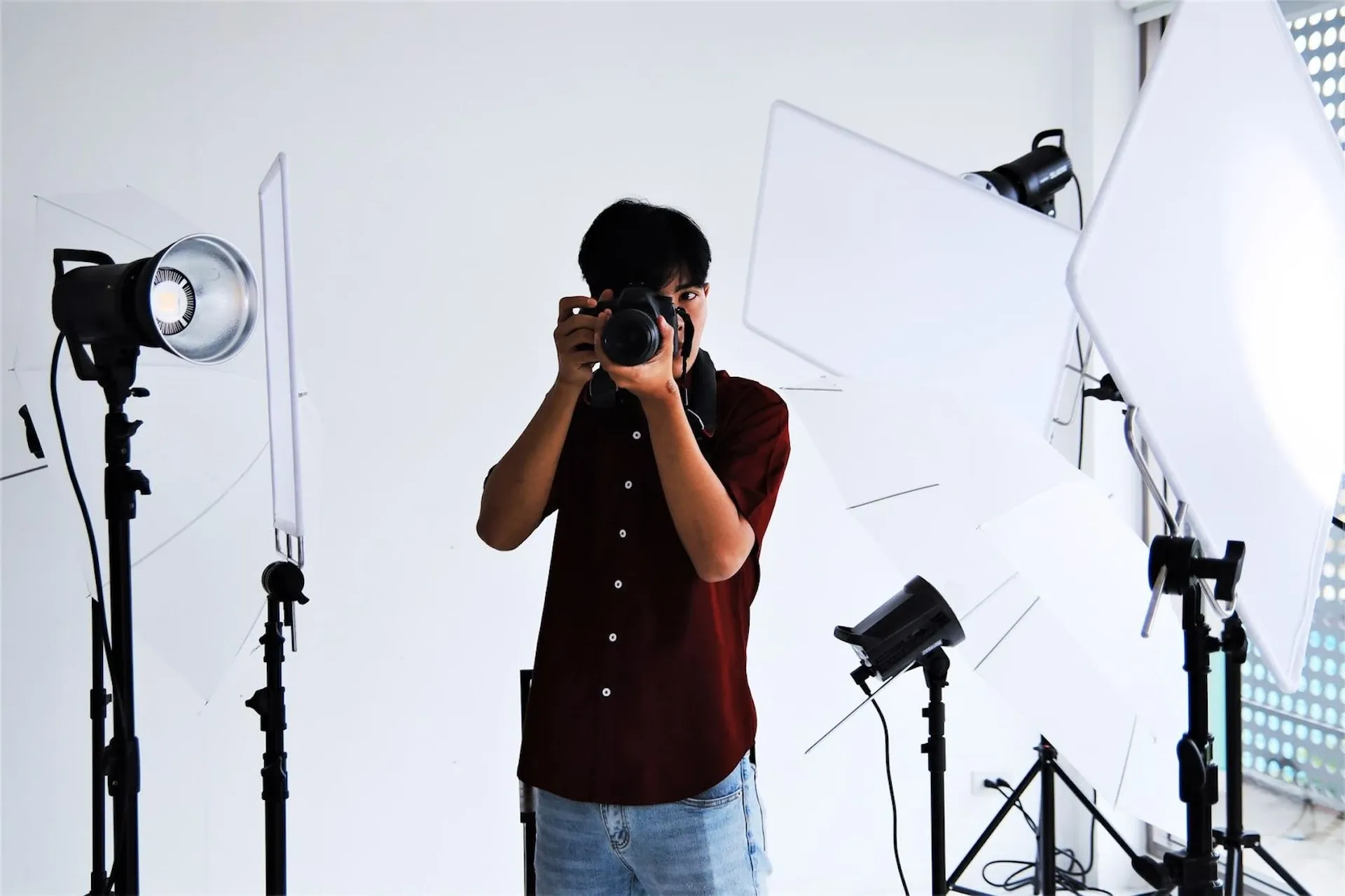 Shooting YouTube content